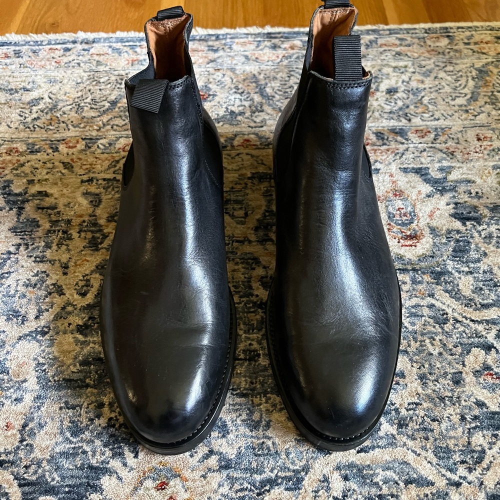 Belstaff Longton Leather Chelsea Boot (Black)